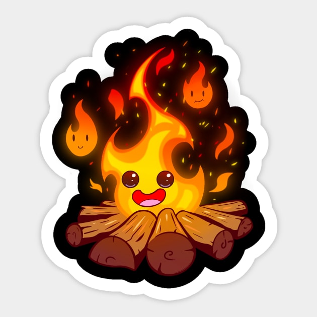 Campfire Wisp Sticker by Andy Portillo